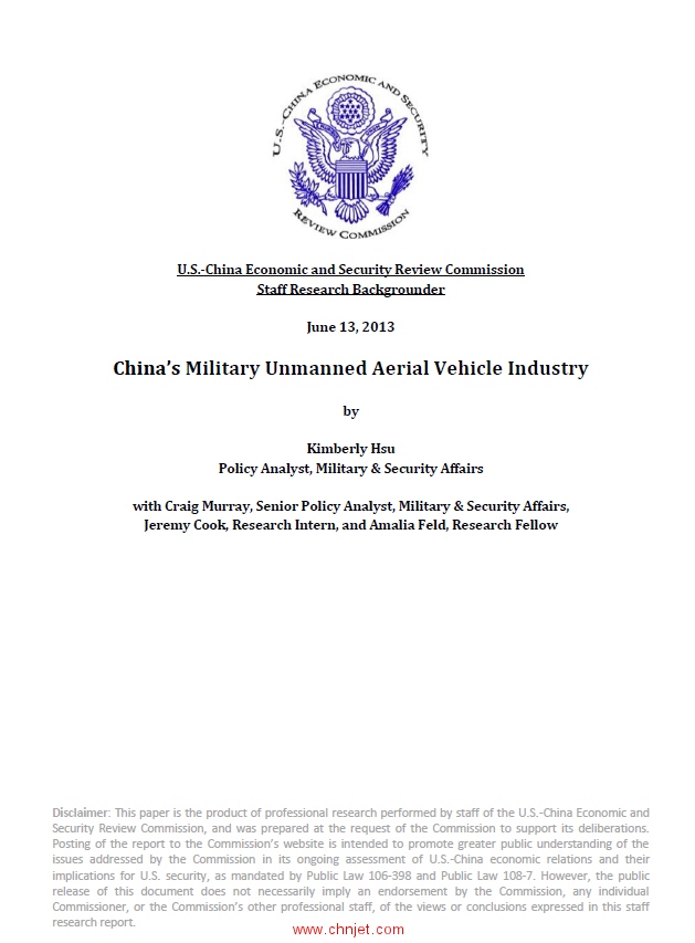 《China’s Military Unmanned Aerial Vehicle Industry》