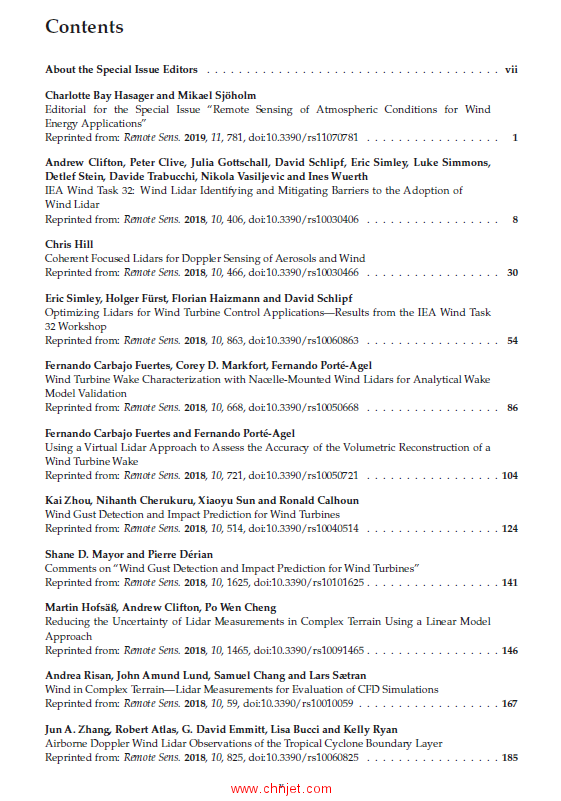 《Remote Sensing of Atmospheric Conditions for Wind Energy Applications》