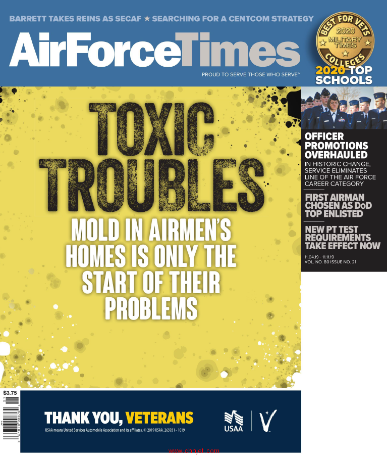 《Air Force Times》2019年11月4日