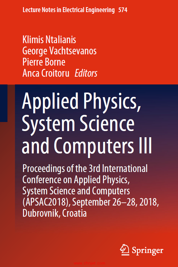 《Applied Physics, System Science and Computers III：Proceedings of the 3rd International Conference ...