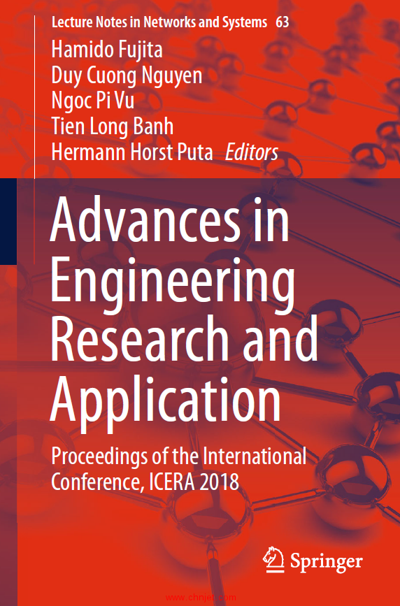 《Advances in Engineering Research and Application：Proceedings of the International Conference,ICER ...