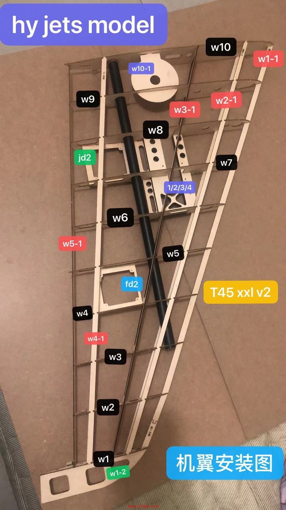 Hy jets model T45 v2详细装机贴