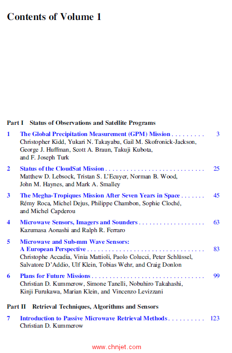 《Satellite Precipitation Measurement》1卷和2卷