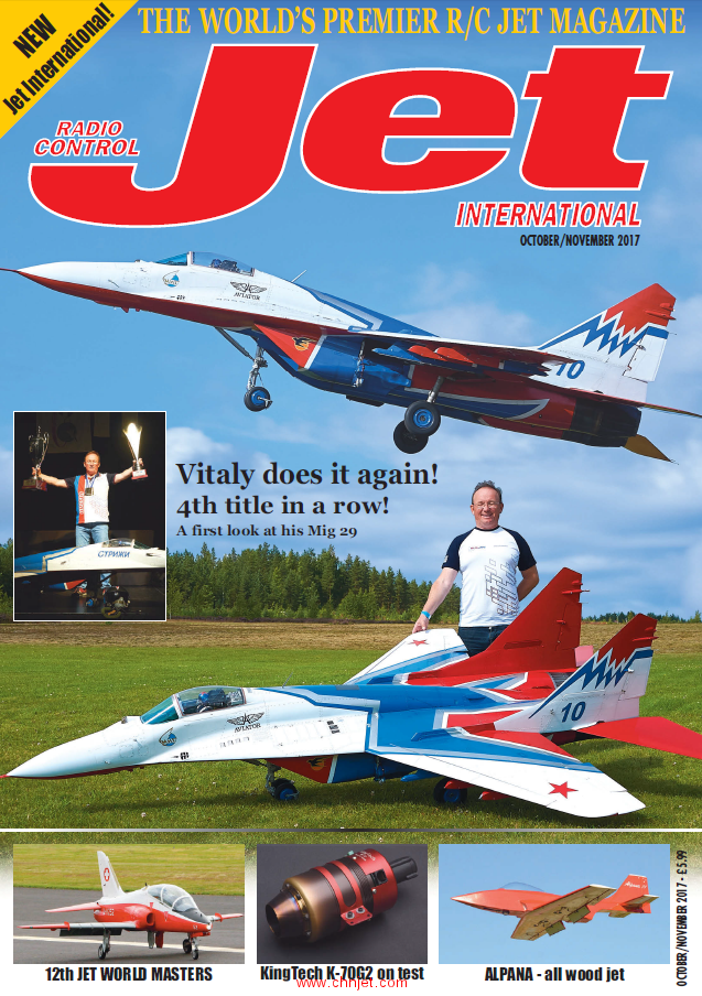 涡喷杂志《Radio Control Jet International》2017年10-11月刊