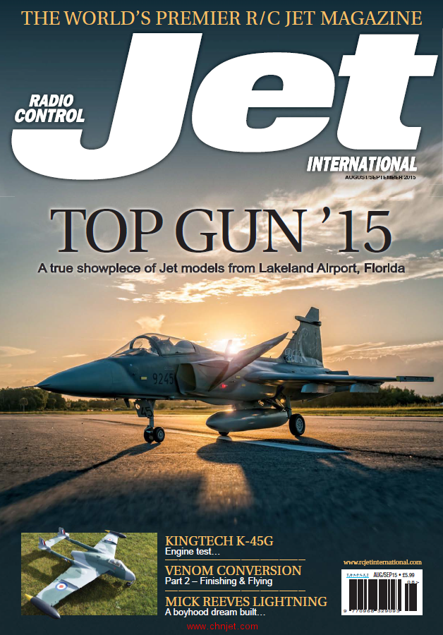 涡喷杂志《Radio Control Jet International》2015年8-9月刊