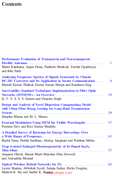 《Optical and Wireless Technologies：Proceedings of OWT 2018》