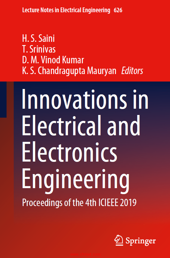 《Innovations in Electrical and Electronics Engineering：Proceedings of the 4th ICIEEE 2019》