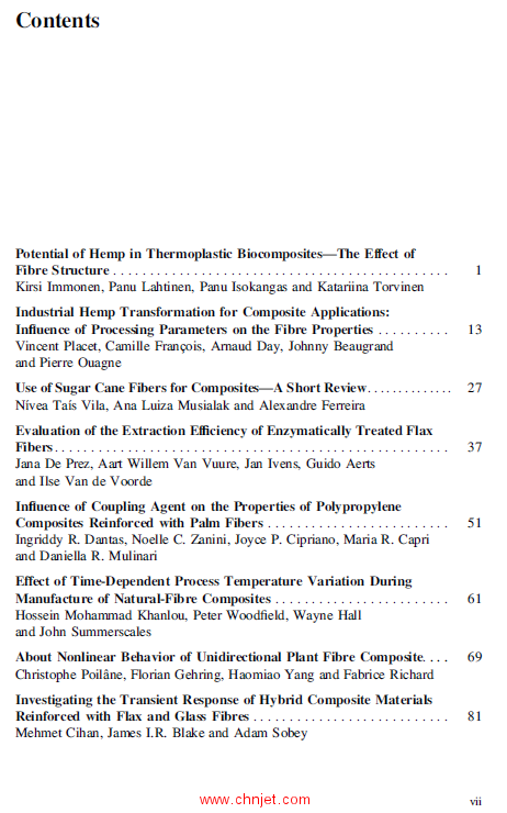 《Advances in Natural Fibre Composites：Raw Materials, Processing and Analysis》