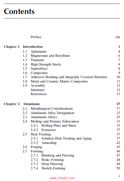 《Manufacturing Technology for Aerospace Structural Materials》