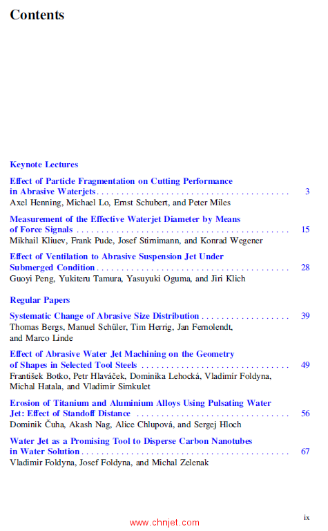 《Advances in Water Jetting：Selected Papers from the International Conference on Water Jet 2019 - R ...