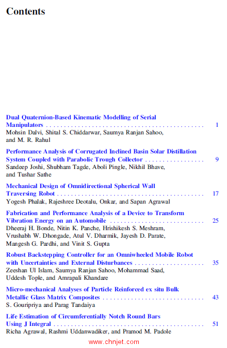 《Advances in Mechanical Engineering：Select Proceedings of ICAME 2020》