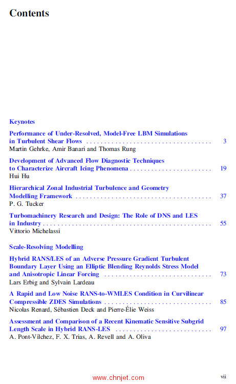 《Progress in Hybrid RANS-LES Modelling：Papers Contributed to the 7th Symposium on Hybrid RANS-LES  ...