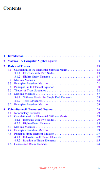 《Finite Elements Using Maxima：Theory and Routines for Rods and Beams》