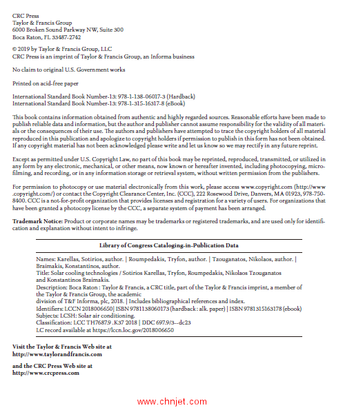 《Solar Cooling Technologies》