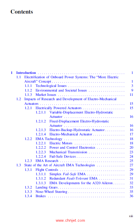 《Electro-Mechanical Actuators for the More Electric Aircraft》