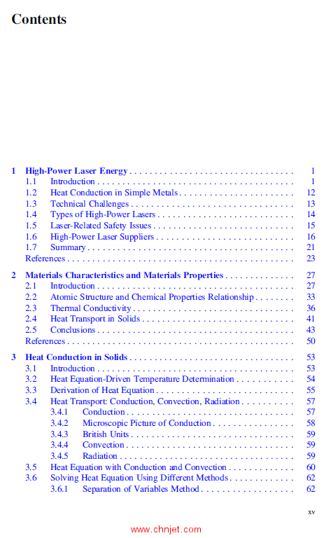 《Thermal Effects of High Power Laser Energy on Materials》