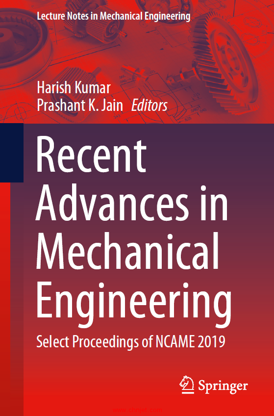 《Recent Advances in Mechanical Engineering：Select Proceedings of NCAME 2019》