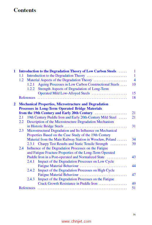 《Degradation Theory of Long Term Operated Materials and Structures》