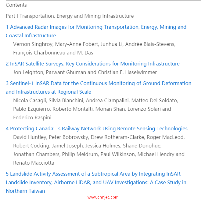 《Advances in Remote Sensing for Infrastructure Monitoring》