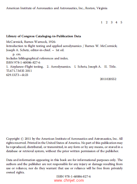 《Introduction to Flight Testing and Applied Aerodynamics》