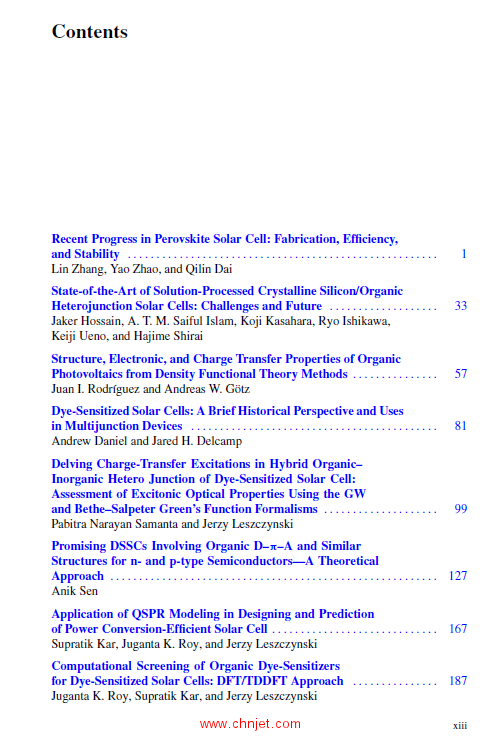 《Development of Solar Cells：Theory and Experiment》