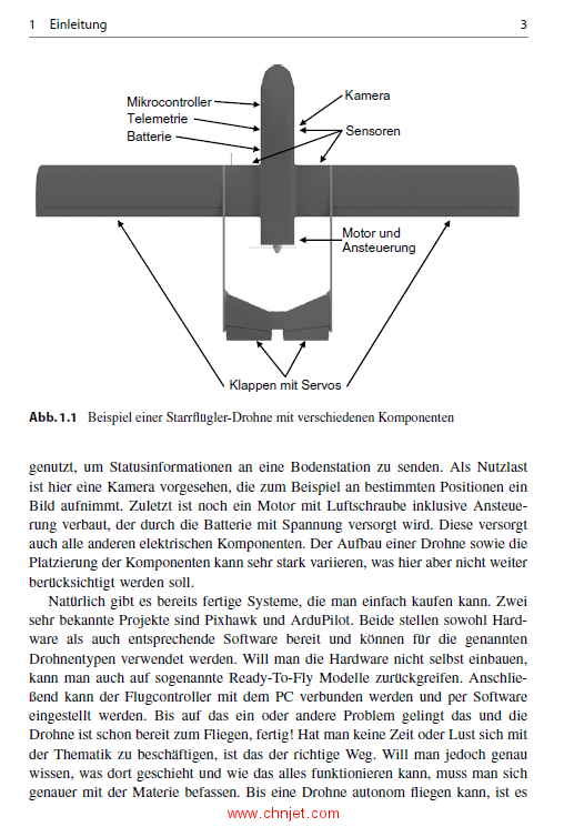 《Die Technik der Starrflügler-Drohnen：Eine Einführung in die Elektronik von UAVs》