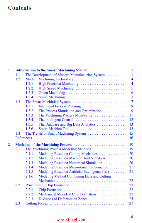 《Smart Machining Systems：Modelling, Monitoring and Informatics》