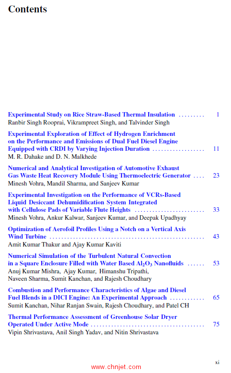 《Recent Trends in Thermal Engineering：Select Proceedings of ICAST 2020》