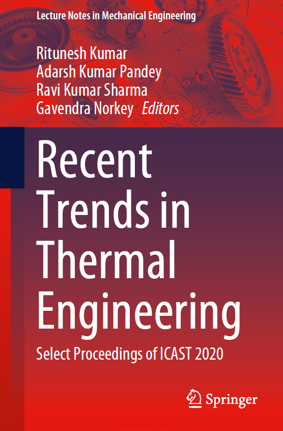 《Recent Trends in Thermal Engineering：Select Proceedings of ICAST 2020》