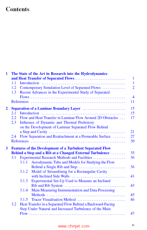 《Heat Transfer in Subsonic Separated Flows》