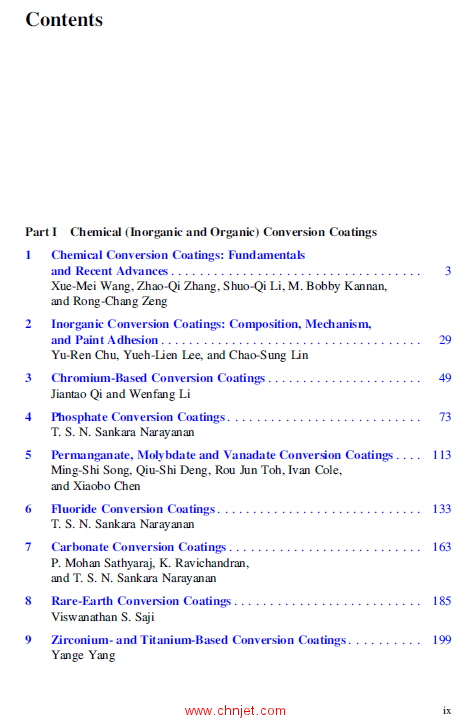 《Conversion Coatings for Magnesium and its Alloys》