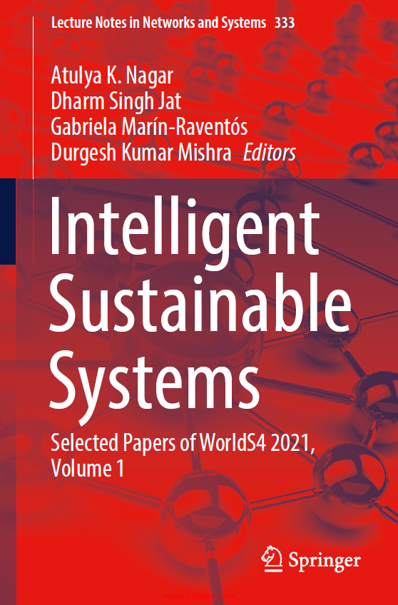 《Intelligent Sustainable Systems：Selected Papers of WorldS4 2021》第1和2卷