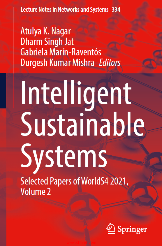 《Intelligent Sustainable Systems：Selected Papers of WorldS4 2021》第1和2卷