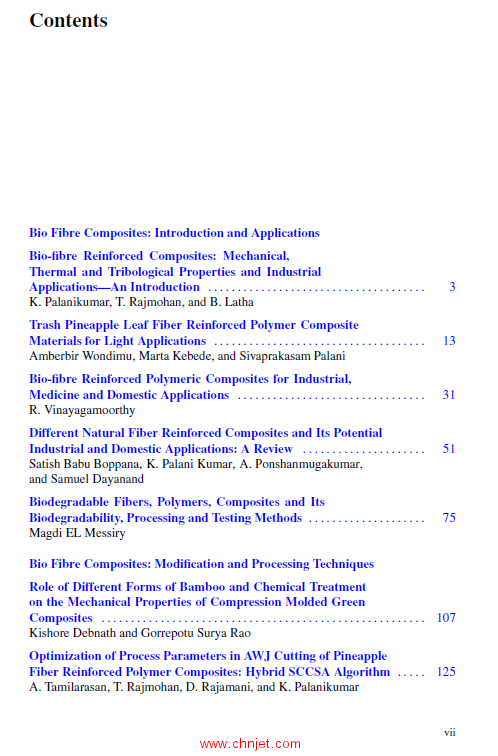 《Bio-Fiber Reinforced Composite Materials：Mechanical, Thermal and Tribological Properties》