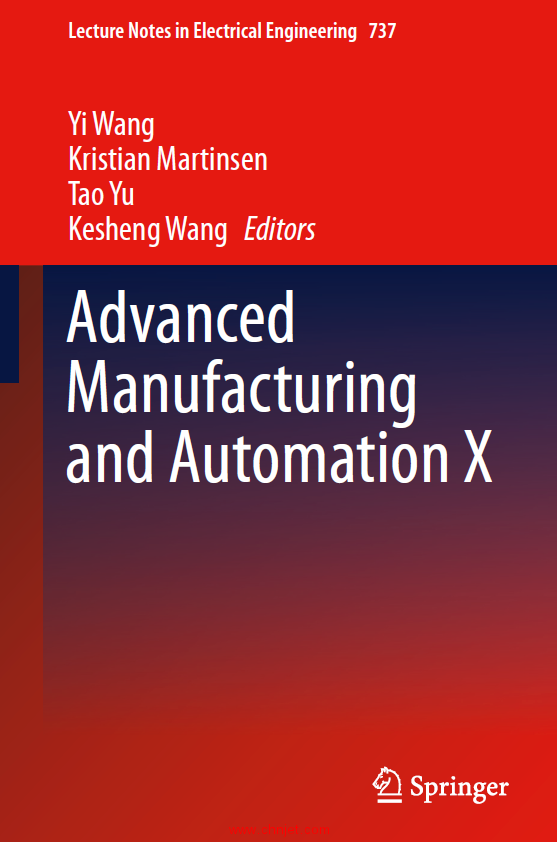 《Advanced Manufacturing and Automation X》