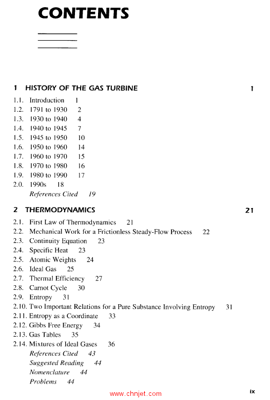 《Fundamentals of Gas Turbines》第二版