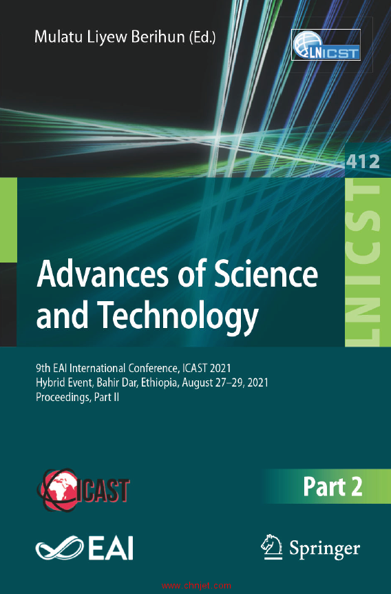 《Advances of Science and Technology：9th EAI International Conference, ICAST 2021》第1和2部分 ...