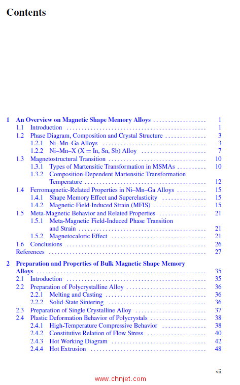 《Magnetic Shape Memory Alloys：Preparation, Martensitic Transformation and Properties》