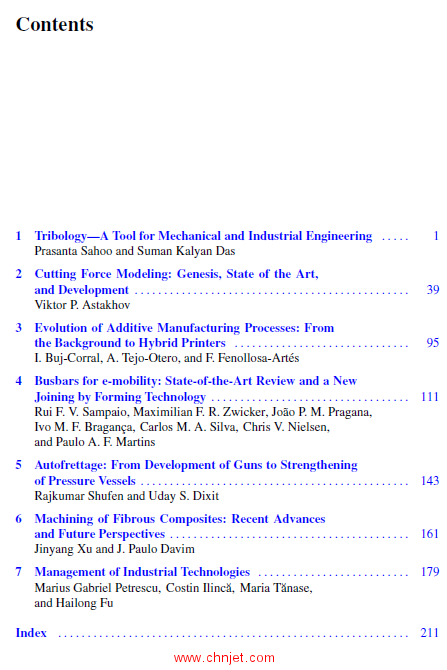 《Mechanical and Industrial Engineering：Historical Aspects and Future Directions》