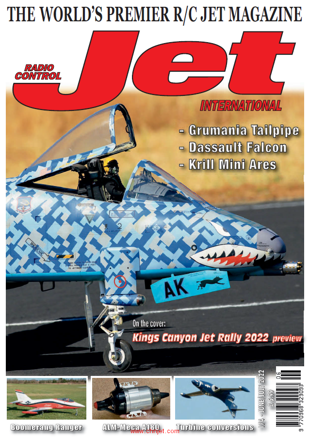 涡喷杂志《Radio Control Jet International》2022年6月-7月刊