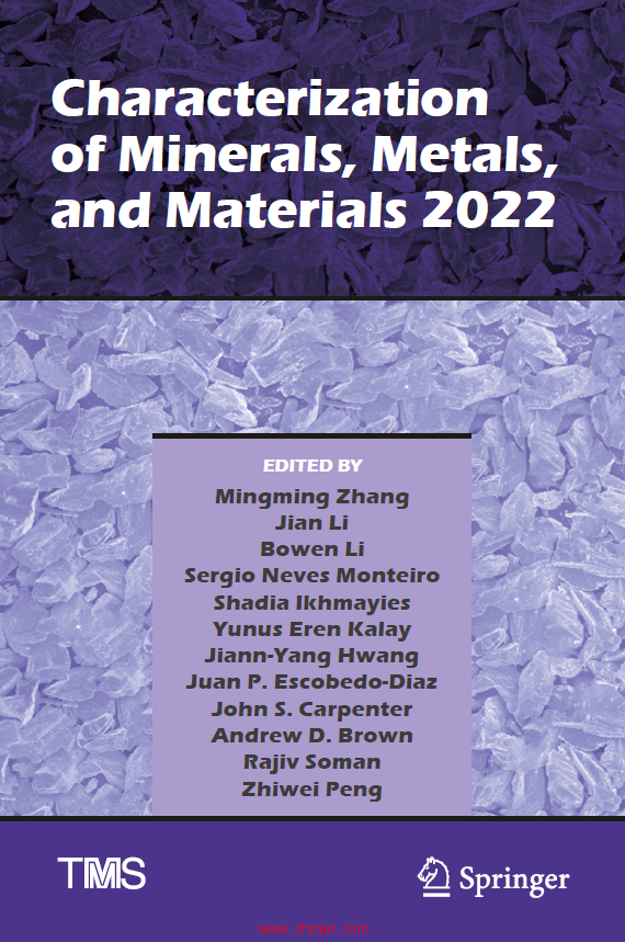 《Characterization of Minerals,Metals, and Materials 2022》