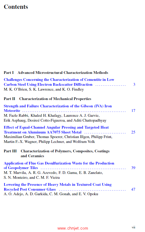 《Characterization of Minerals,Metals, and Materials 2022》