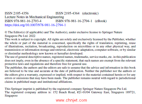 《Advances in Mechanical and Materials Technology：Select Proceedings of EMSME 2020》