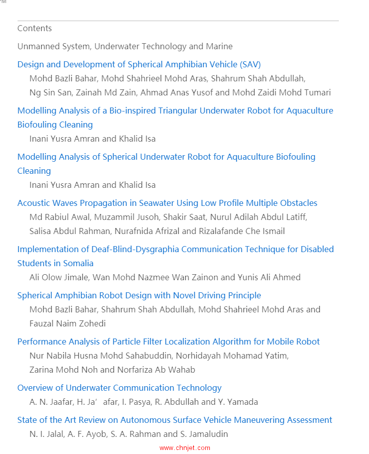 《Proceedings of the 12th National Technical Seminar on Unmanned System Technology 2020：NUSYS’20》 ...