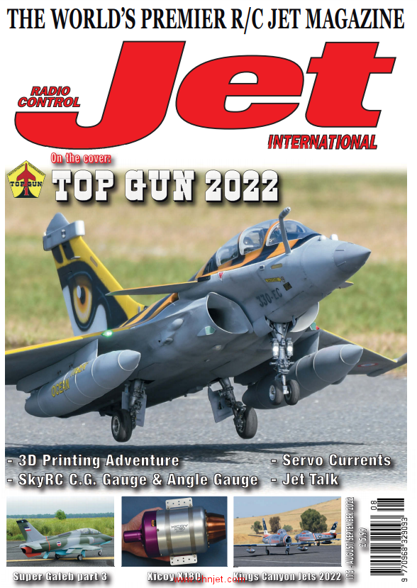 涡喷杂志《Radio Control Jet International》2022年8月-9月刊