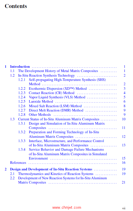 《In-Situ Synthesis of Aluminum Matrix Composites》