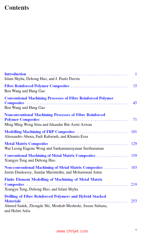 《Advances in Machining of Composite Materials：Conventional and Non-conventional Processes》