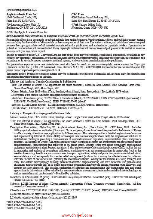 《The Internet of drones：AI Applications for Smart Solutions》