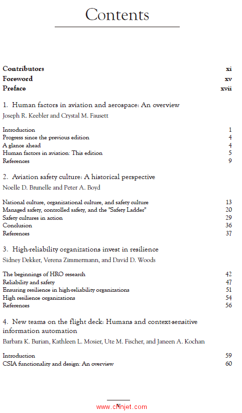 《Human Factors in Aviation and Aerospace》第三版