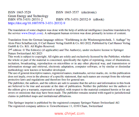 《Wind Power Technology：An Introduction》